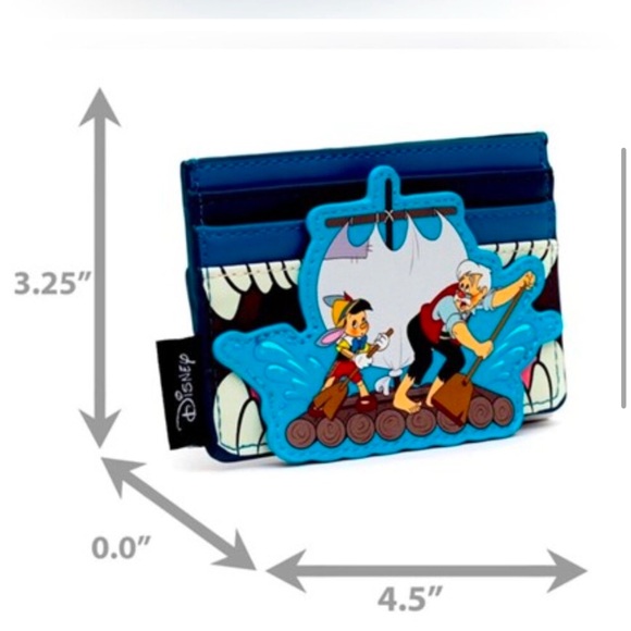 NWT! Disney Blue Wallet with Pinocchio 3D Design - Picture 3 of 5